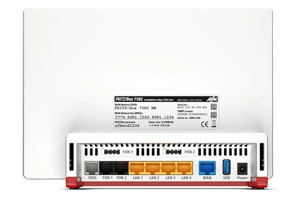 AVM FRITZ!Box 7582 Inter. WLAN Router Modem ADSL VDSL DSL Supervectoring Mesh G3 - Bild 2 von 4