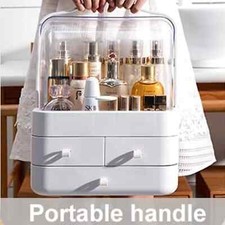 LARGE MAKEUP COSMETIC ORGANISER DRESSING TABLE MAKE UP HOLDER TIDY STORAGE BOX