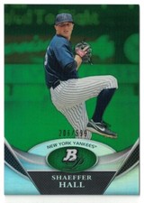 2011 Bowman Platinum - Prospects - Green #BPP28  Shaeffer Hall #/599
