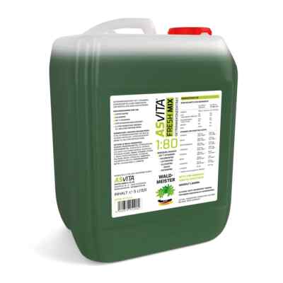 ASVita Fresh Mix Getränkesirup 5L Kanister 1:80 - Zuckerfrei, Vegan, Vitamine