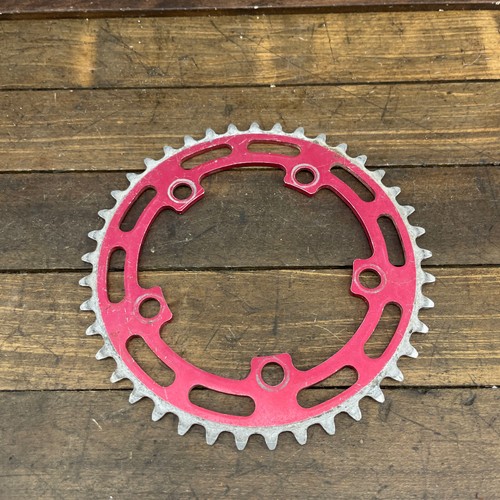 Sugino Crown 41t BMX Chainring 110 BCD Red Klunker 41 Tooth Old School BMX OG - Picture 4 of 14