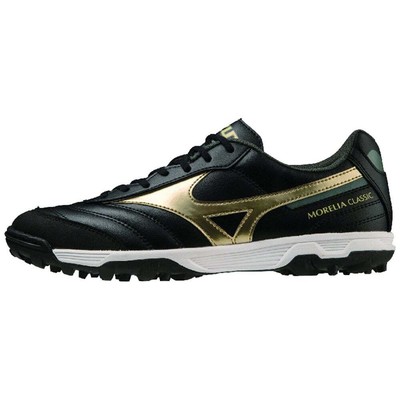Mizuno Morelia Sala Classic TF Fußballschuhe aus Leder - NERO