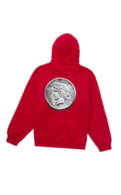 Supreme Anarchy Hooded Sweatshirt Fw24 Red Men XL In Hand Ready To