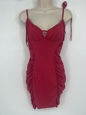 Women’s ASOS Cami Mini Dress Ruched Pink Size 8