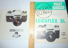 Leitz Brochure  Photos 1960s Leicaflex SL Original Scarce Leica Argus Test