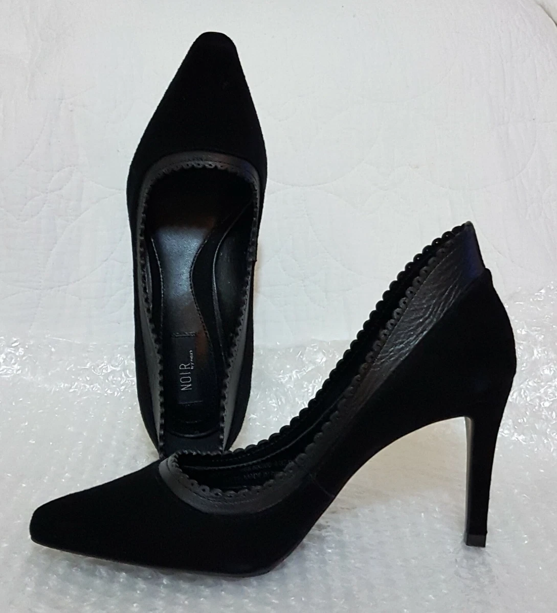 Next NOIR Ladies Womens Black Office Work Party Heel Shoes Size