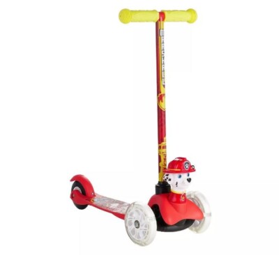 Paw Patrol Marshall Ride-N-Glide Buddies Toddler 3 Wheel Scooter Light Up Wheels