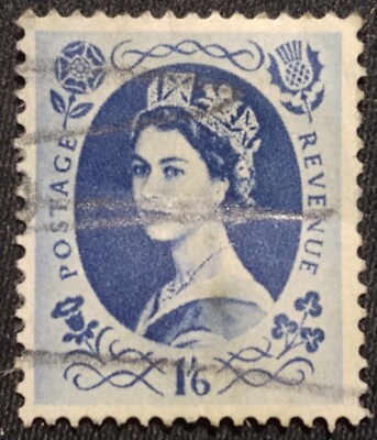 GREAT BRITAIN🇬🇧Queen Elizabeth II Stamp 1'6 Sh'P FREE2Ship