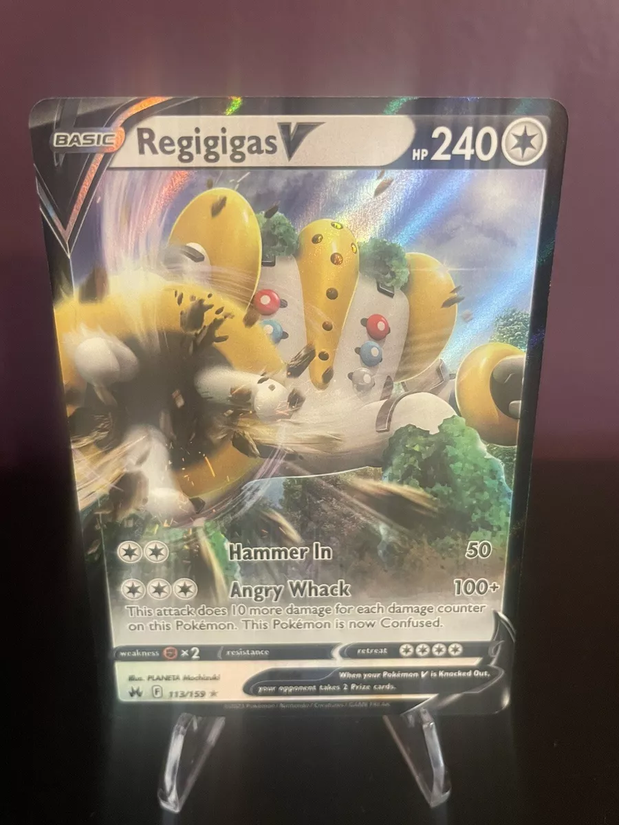 Regigigas V 113/159 Pokemon 2023 Full Art Crown Zenith