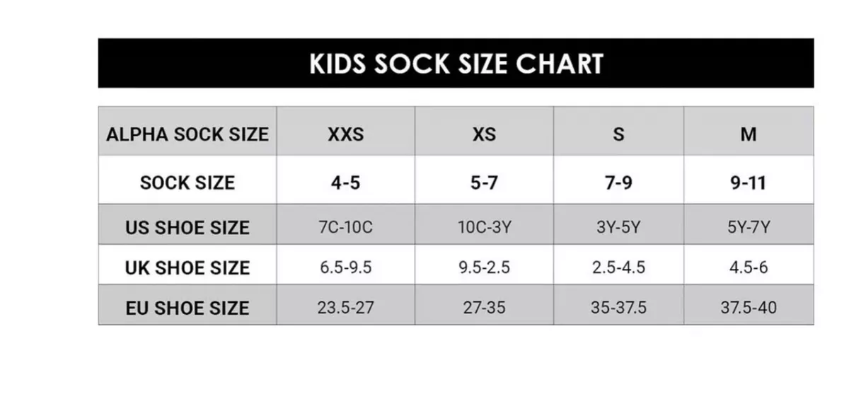 Nike junior socks size clearance guide