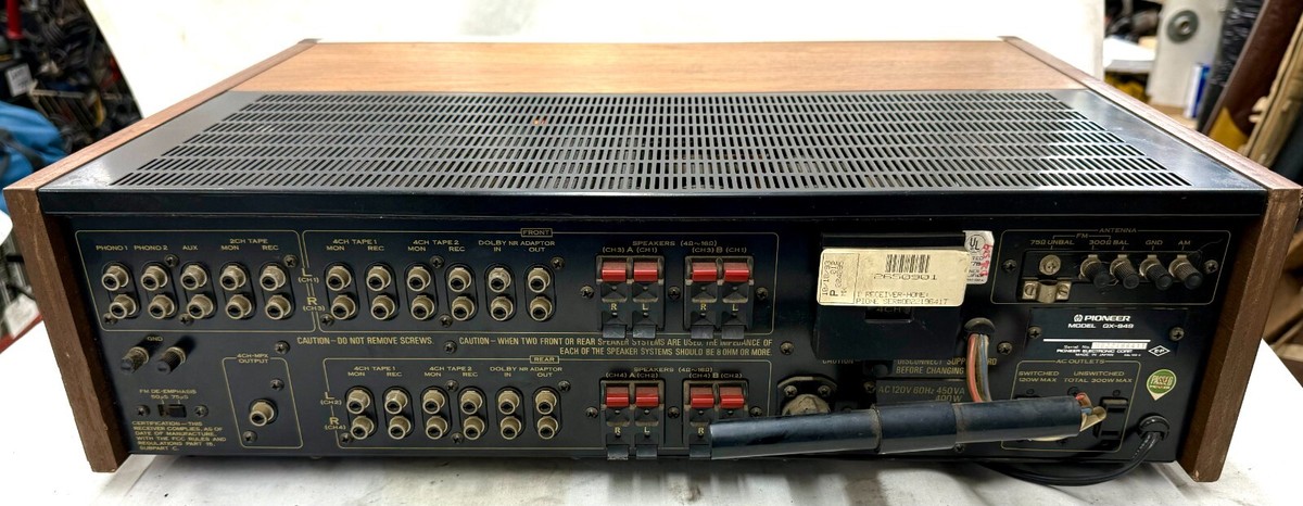 Vintage Pioneer (QX-949) 4-Channel Quadraphonic Stereo Receiver | eBay