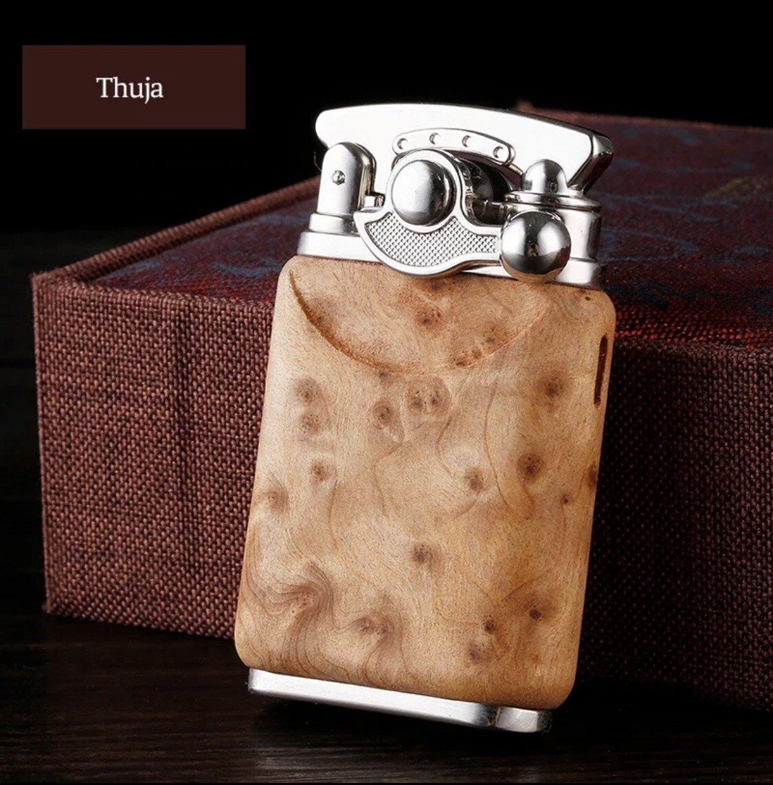 Metal Smoke Customized,jet Flame Butane Gas Refillable Wooden Torch Lighter