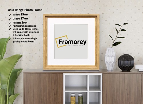 Sqaure Size Picture Frames Oslo Range With or Without White Mount - Picture 46 of 79