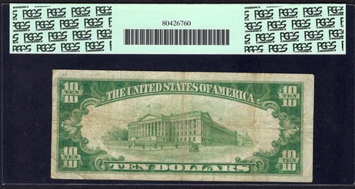 🇺🇸 MA 1929 $10 ♚♚WHITINSVILLE, MASSACHUSETTS♚♚ PCGS VF 20 HARD TO FIND - Picture 2 of 2