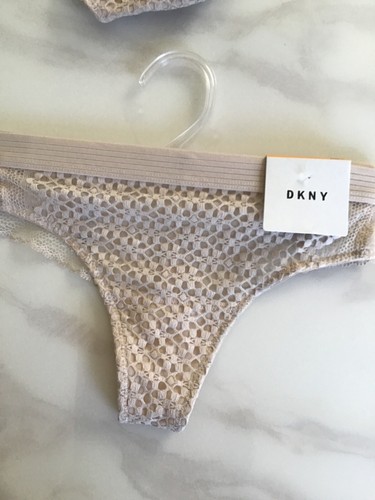DKNY BRIEF+ tangas COLOR CREMA NUEVA TEMPORADA £20 Para 2 Pequeño Tamaño - Imagen 3 de 4