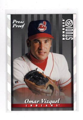 1997 Studio Silver Press Proof #57 Omar Vizquel NR-MT