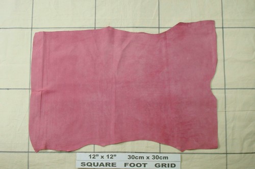 Soft pig skin suede Velvet nap Pigsuede Rosewood BARKERS HIDE & LEATHER H356 - Picture 3 of 4