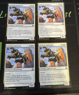 Airdrop Aeronauts x4 Aether Revolt Magic the Gathering MTG
