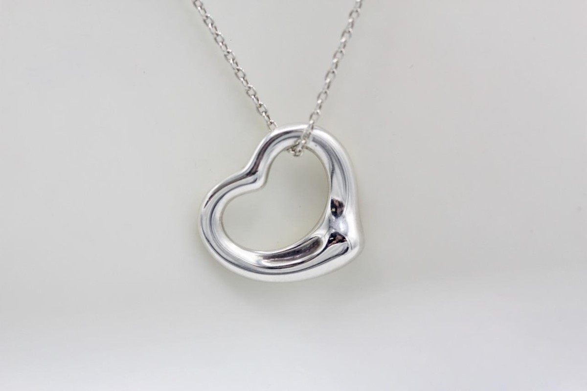 ネックレス・ペンダント Tiffany&Co. 10660092 ELSAPERETTI OPENHEART PENDANT 16mm/41cm Tiffany & Co. Elsa Peretti 16mm Open Heart Pendant 925