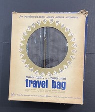 Travel Treat Clemco Vintage Travel Garment Bag Dress/Suit Grey NEW In Box NOS