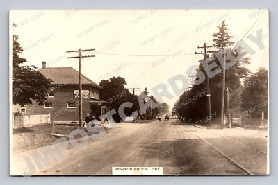 Newtonbrook Ontario RPPC Main Street view General Store Post Office York County