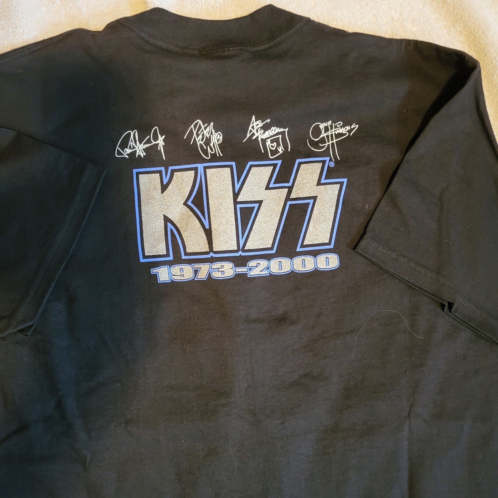 FILA Maglietta nuova con etichette Kiss All In A Row Farewell Tour 1973 2000 grande fascia vintage NOS