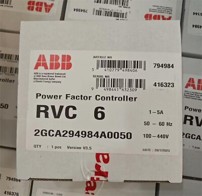 1PCS  ABB   RVC-6  2GCA294984A0050 POWER FACTOR CONTROLLER NEW IN BOX DHL/UPS