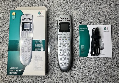 Logitech Harmony 600 Universal Remote Control Boxed | Silver / Grey | TESTED