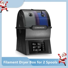 Dry Box Filament Sealed Storage Box 3D Printer 2 Spools Holder PTC Fast Heater