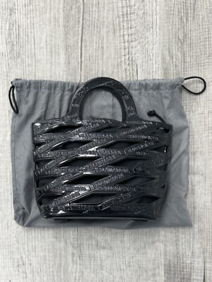 Balenciaga Neo Collection Small Black Basket Bag w/ Strap Good Condition 