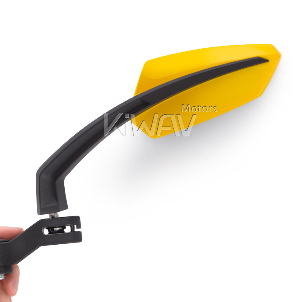 yellow & black mirror adjustable fits Kawasaki ER-6N Z750 Z1000 Vulcan Versys