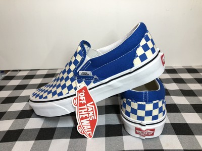 violet and white checkered vans