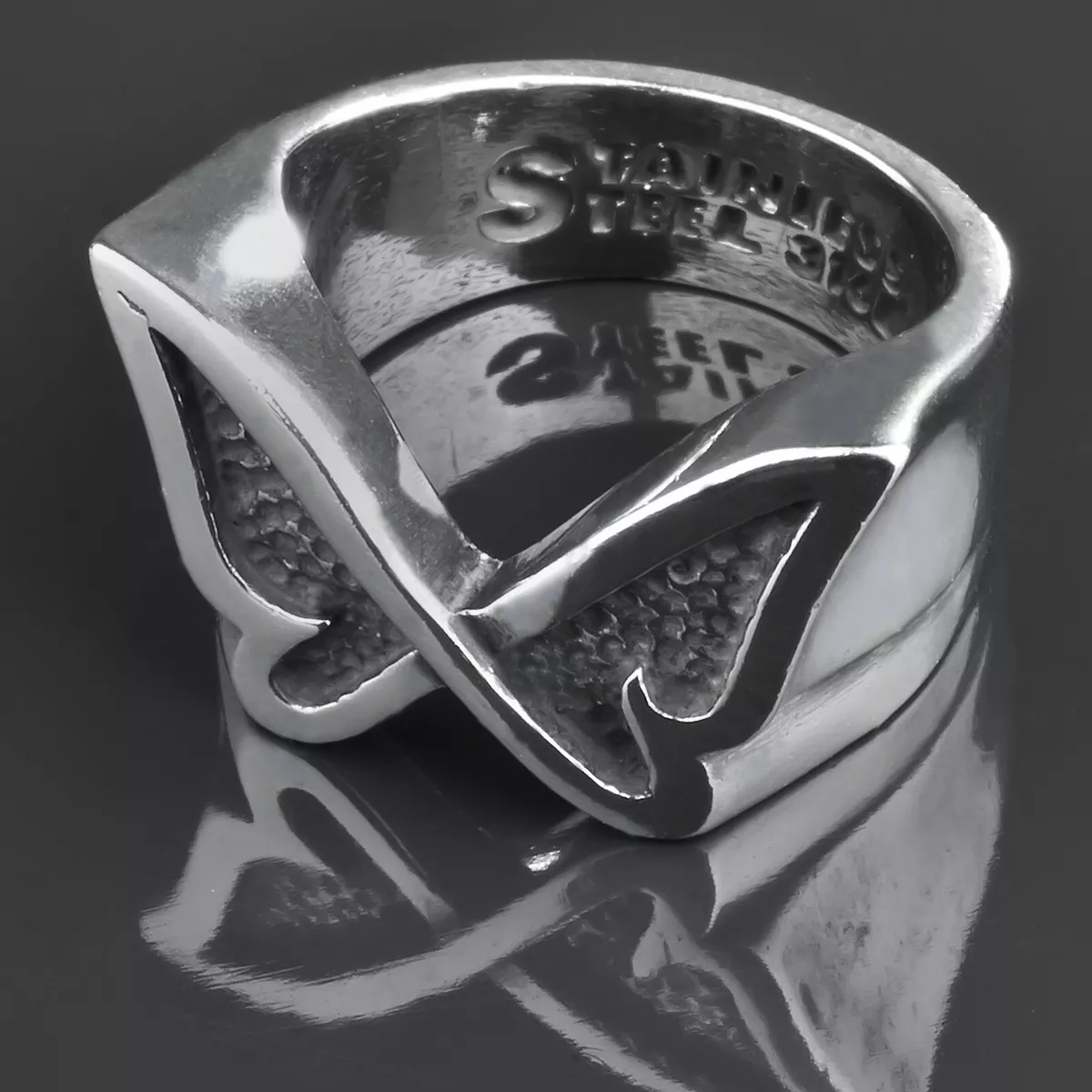 Stainless steel butterfly best sale ring
