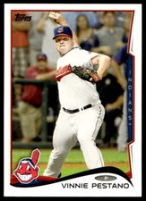 2014 Topps #458 Vinnie Pestano Cleveland Indians Baseball
