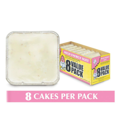 C&S Products High Energy Suet Value Pack, 8 Pack Suet Cakes, Wild Bird