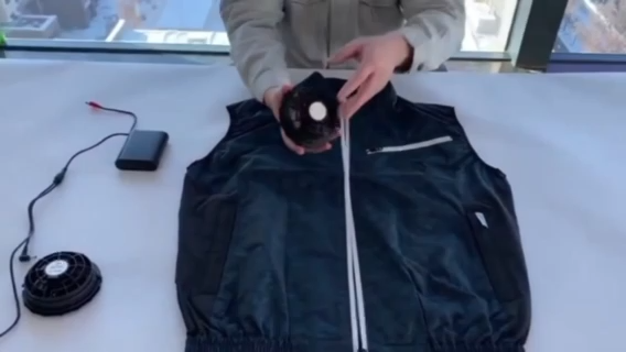 Cooling Vest with Fan Set and 12V Power Bank for Unisex Adult