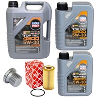 MotoröL Set 5W-30 Liqui Moly 7 Liter + ÖLfilter + Schraube FüR Audi A6 Avant A7