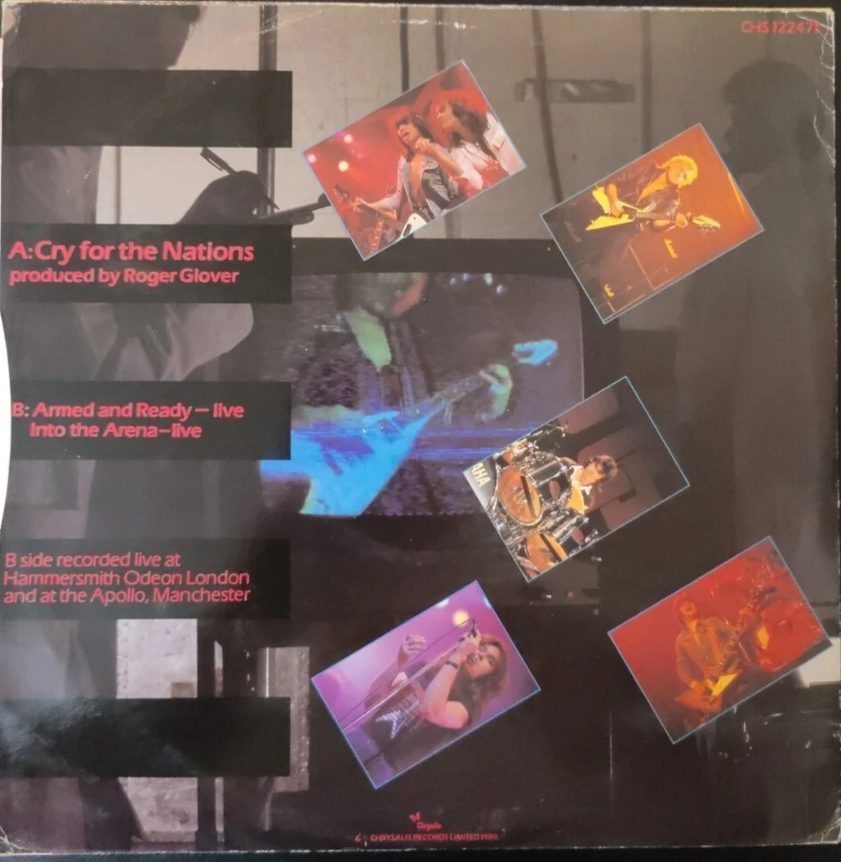 MSG Cry For The Nations Vinyl Record VG/G+ CHS122471 1980 - Image 2 of 2