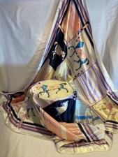 Vintage Style Equestrian Horse Print Scarf Silk Feel Satin Square Wrap