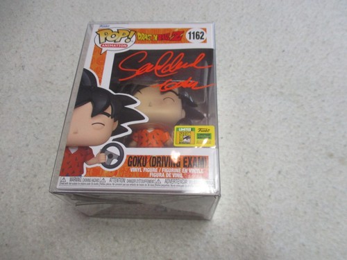 FUNKO POP DRAGON BALL Z 1162 GOKU DRIVING EXAM SIGNED SEAN SCHEMMEL JSA