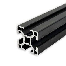 Alu Profil 30x30 mm Nut 8 | schwarz | B-Typ | Alu Nut Aluminium Nutprofil 