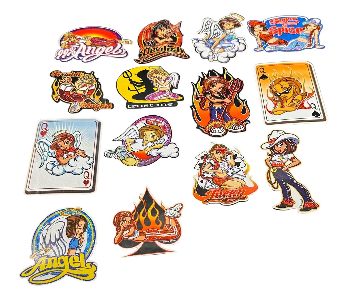 VTG 2004 CEI SFN 5SUN Sticker Aztlan Style Chicano Holographic Big