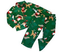 Carter's Toddler Boy's Santa and Reindeer Christmas Holiday Coat Pajama Set