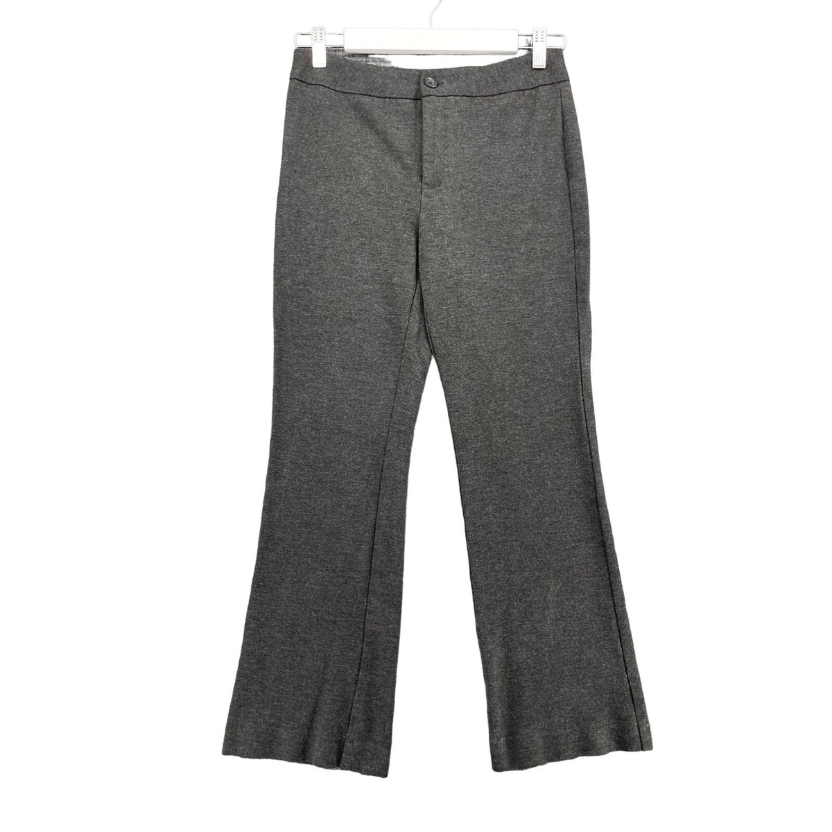 NYDJ Pants Womens Gray Petite Trouser Fit Ponte Knit Stretch Shaping Mid  Rise