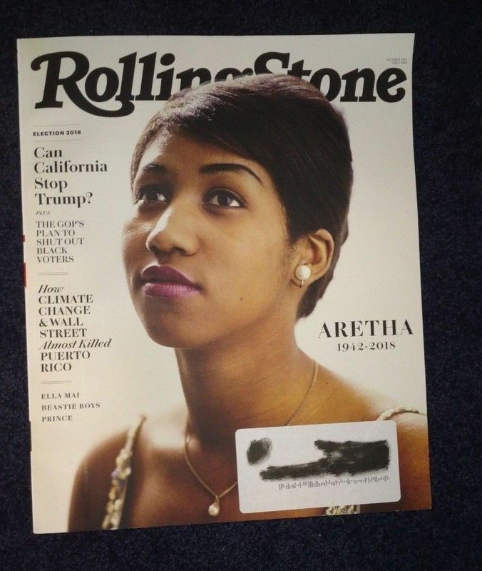 Rolling Stone magazine #1320 October 2018 Aretha Franklin