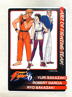 ART OF FIGHTING TEAM KOF The King Of Fighters 96 SNK Card