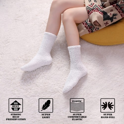 Non Slip Socks for Women Winter Warm Cozy Fuzzy Slipper Socks Soft Fluffy Hos... - Picture 4 of 6