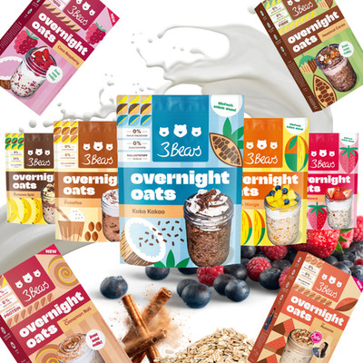 3Bears Overnight Oats - versch. Sorten - NEU - OVP -