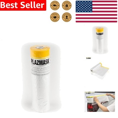 Pre-Taped Masking Film 5'x65' Professional Auto Paint Protection Overspray Cover