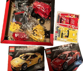 LEGO 8143 Racers Ferrari F430 Challenge 2007 Box opened inner packs unopened